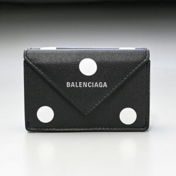 BALENCIAGA PAPIER Tri Wallet Black - Picture 1 of 5